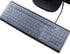 (2 Pack) Universal Clear Anti-Dust Keyboard Skin Protector Cover for 104/107 Keys Standard Desktop Keyboard Reusable Waterproof Keyboard Cover...